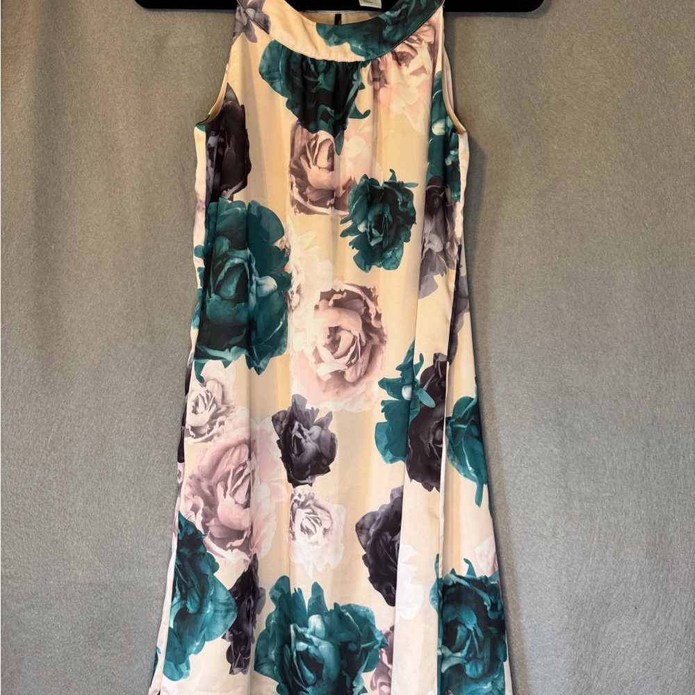 H&M Blue and Green Halter Sundress Midi. Excellent Condition.